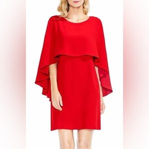 Vince Camuto Cape Overlay Dress